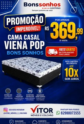 Cama box Viena pop bons sonhos