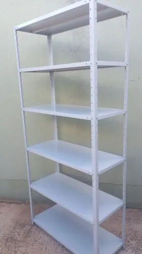 Prateleira de Aço Nova 40cm de Profundidade Reforçada
