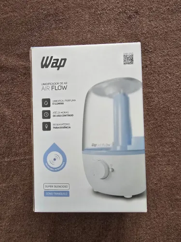 WAP Umidificador de Ar AIR FLOW U2 com Luminária e Difusor de Aromas, 2,3 Litros lacrado