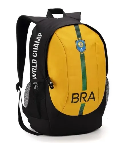 Mochila Estilo Brasil Verde e Amarela | Grande, Resistente e Leve