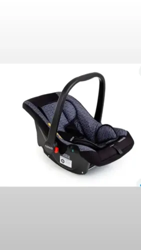 Bebê conforto marca cosco,cor preta com cinza