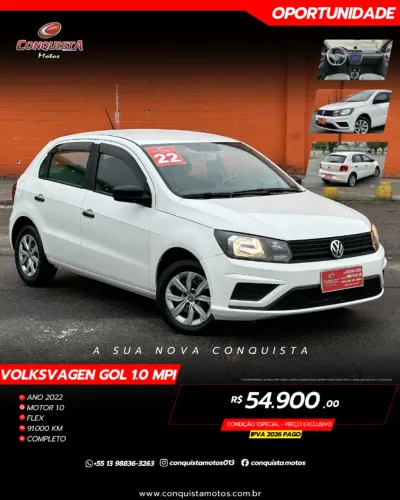 Volkswagen Gol Geração VII 1.0 12V Flex Mec. 4P 2022