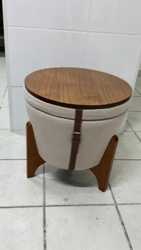 Puff Flex 3 em 1 (Baú e Mesa de Centro) - Linho - R$ 220 (cada) ou R$ 400 (os dois)