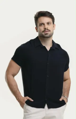 Camisas de botão Masculina