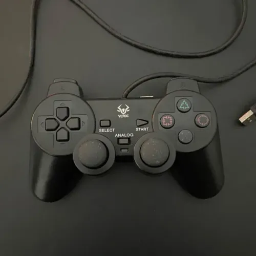 Controle USB para PC / Computador Estilo PS2 Dualshock (Marca Verde - Perfeito Estado)