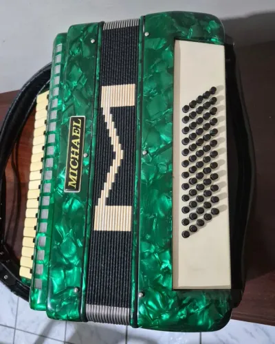 Acordeon Michael 60 Baixos - Excelente Estado - Acompanha Case