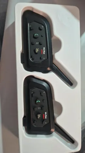 2 Intercomunicador V6 Pro 1200 Capacete Blueotooth Sem Fio