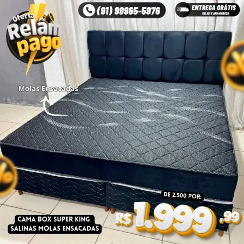 Cama Box Super King Molas Ensacadas Últimas unidades