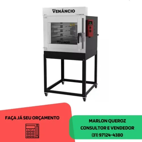 Forno Turbo 5 Esteiras a Gás Venâncio