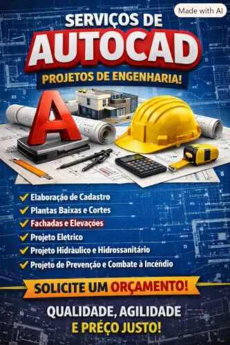 Serviços Profissionais de AutoCAD - Projetos de Engenharia