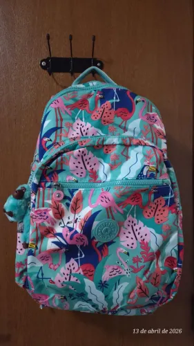 Mochila Seoul Kipling Flamingo