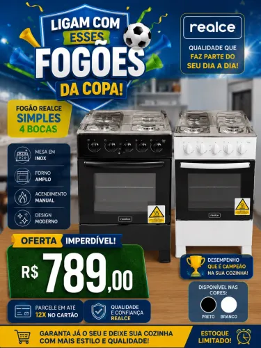 Fogão de bocas simples