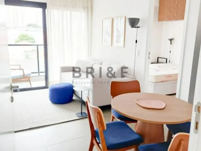Apartamento Mobiliado Pinheiros, para locação 1 suíte, varanda, 1 vaga