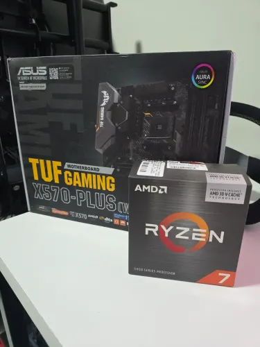 Kit gamer ryzen 7 5800x3d x570 plus Wi-Fi