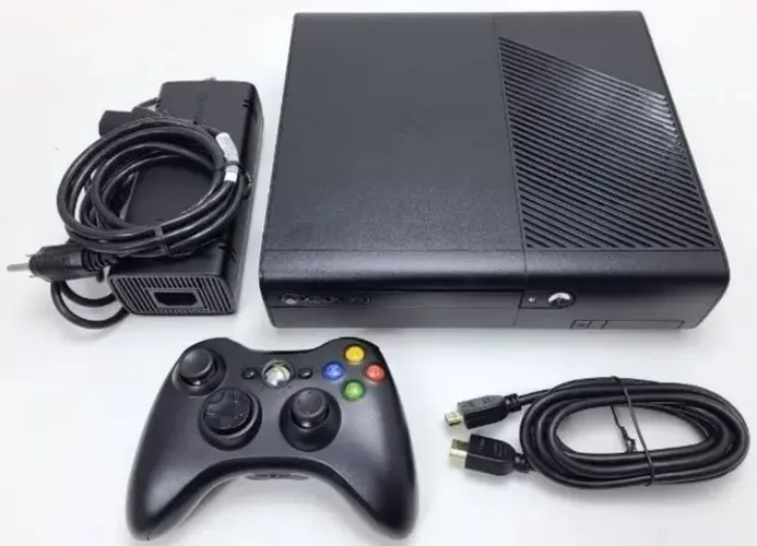 Xbox 360 super Slim Original e personalizado com Controle e jogos