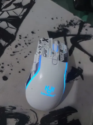 Mouse UltraMax gamer RGB sem fio + receptor USB