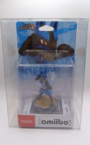Amiibo Lucario Super Smash Bros com proteção PET Nintendo Switch Boneco Pokémon Figure