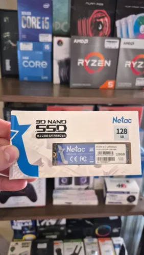 SSD 128GB NVMe, Netac, novo, lacrado, garantia de 1 ano!