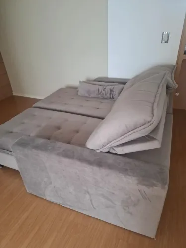 Sofá Vancouver, 2m, cor veludo camurça, extensível