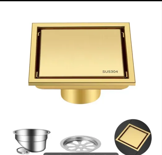 Ralo oculto gold dourado novo 10x10