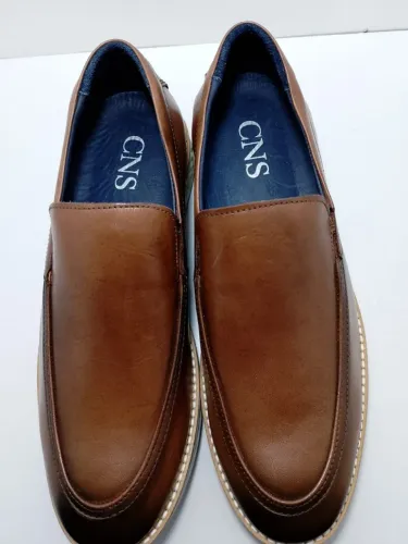 sapato social cns na cor whisk sola toscana com costura em couro ,numero 38