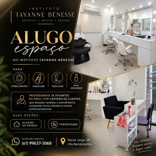 Alugo espaço, interessados chamar no WhatsApp