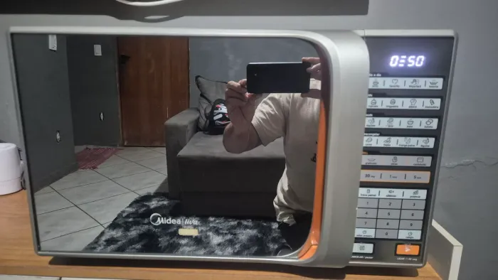 Microondas Espelhado Funcionando Perfeitamente Exelente Estado