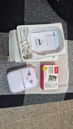 Mini impressora térmica/ Hand Mini Printer + bobina de papel