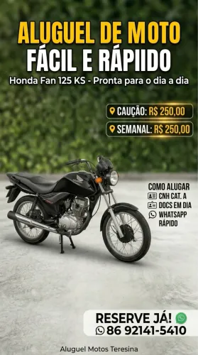 Moto para Aluguel 