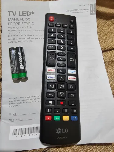 Controle remoto NOVO TV LG Original