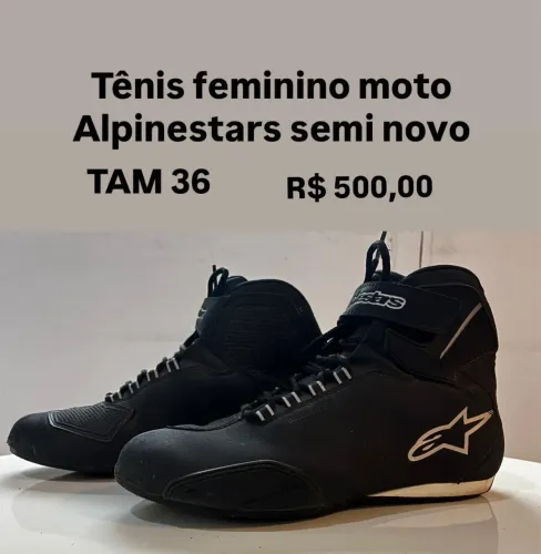 Tênis feminino moto alpinestars semi novo