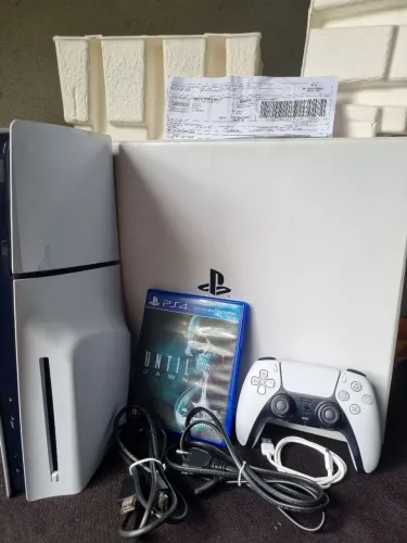 PS5 SLIM DISCO + 1 TERA + JOGOS