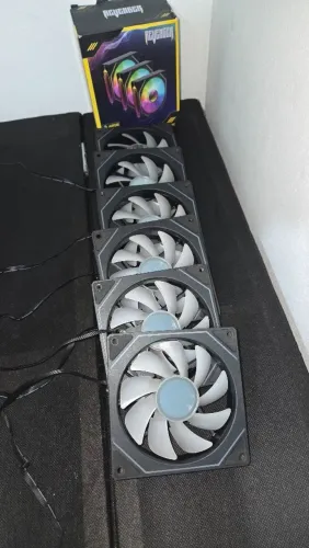 KIT 6 VENTOINHAS ( 6 FANS ) + CONTROLADORA