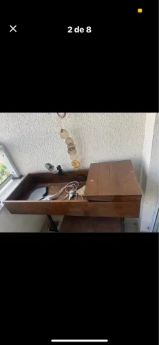 Vendo casa, pedra, bocal para lâmpada aquecedora para jabuti