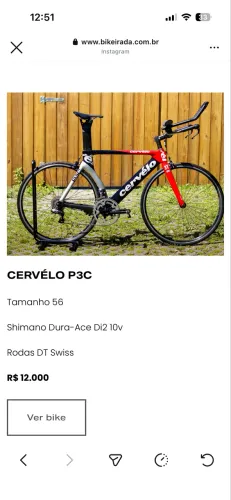 Bike Cervelo TT 56