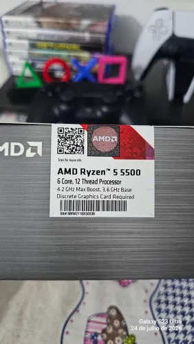 processador amd ryzen 5 5500 6 núcleos 12 threads 4.2ghz turbo socket am4 box novo.