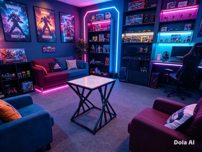Mezinha de centro 3D com acabamento de porcelanato