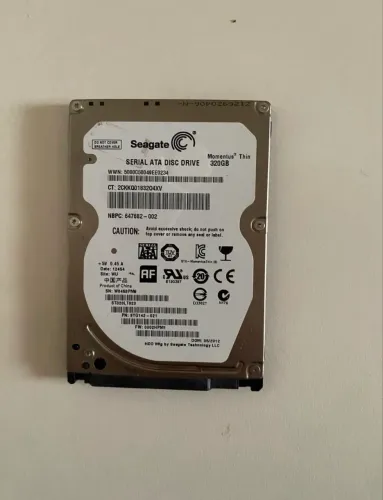 HD 320GB saúde 100% para notebook