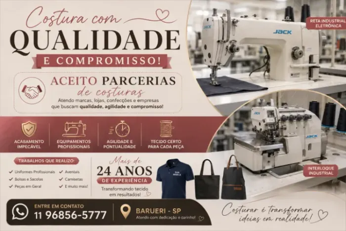 Costureira autônoma externa profissional