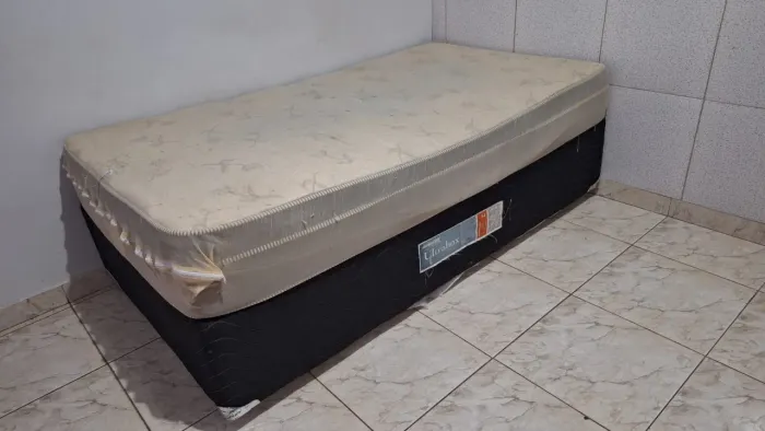 CAMA BOX ULTRABOX + colchão Atlantes 108 X 188 (solteirão)