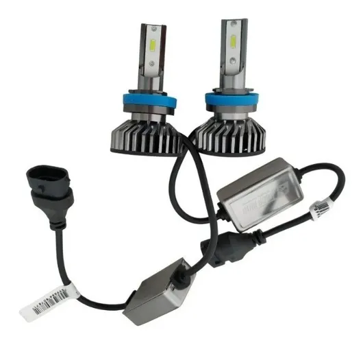 Par de Lâmpada Ultra Led Xtreme Tiger Auto 9.600 Lúmens 