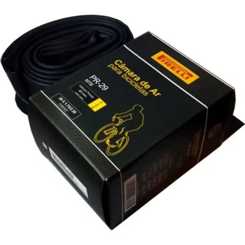 Câmara De Ar Bicicleta MTB Pirelli Aro 29 x 1.75/2.35 Válvula Presta 48mm 4509