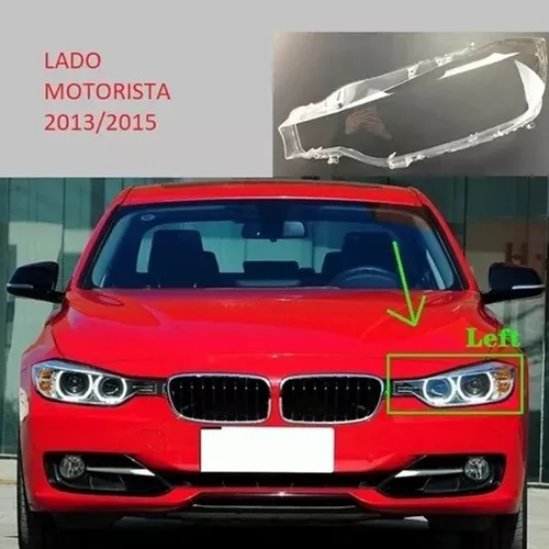 Lente Farol Esquerdo BMW 316i 320i 328i 335i 2013 2014 e 2015