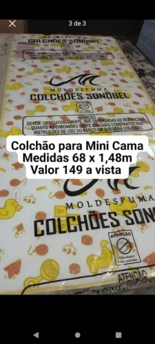 Colchão para mini cama novo