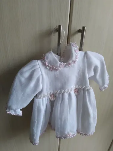 Vestido recém-nascido branco
