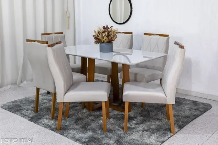 Mesa de Jantar Pedro 1,60m. Produto Novo. Pronta Entrega.