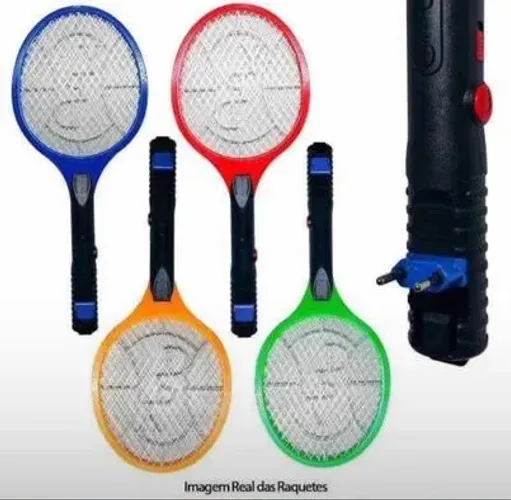 Raquete Elétrica Mata Insetos Pernilongo Bivolt
