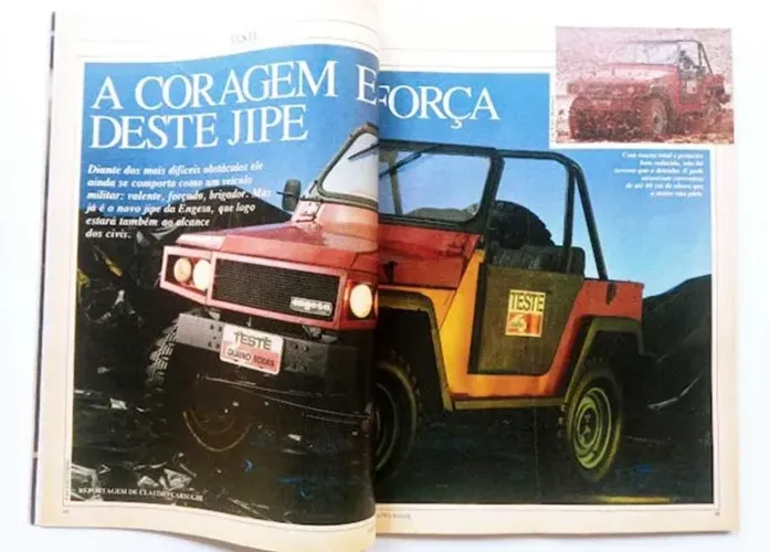 Jipe Engesa 4, Alfa Romeo 2300, Chevette, Fusca Baja - Revista Quatro Rodas