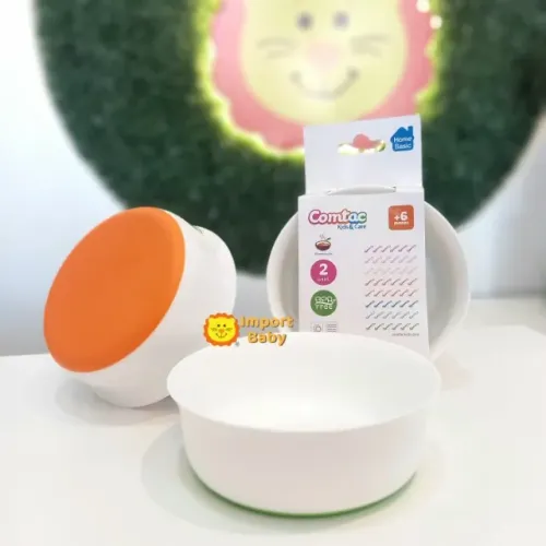 Kit Tigela Bowl com Antideslizante Infantil 2 Unidades