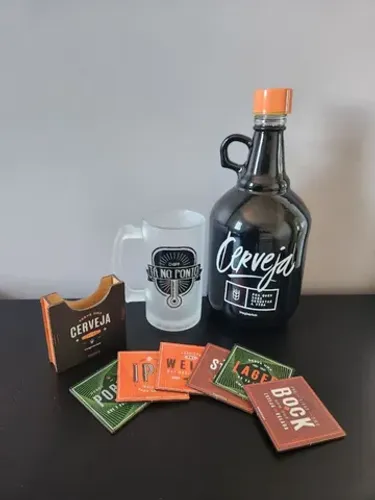 Cerveja Caneco+ Growler + Bolacha 